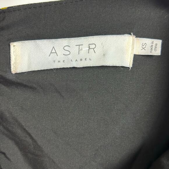 ASTR The Label Athena Midi Dress Floral Black Puff Sleeve Coquette Womens Sz XS - Picture 6 of 12